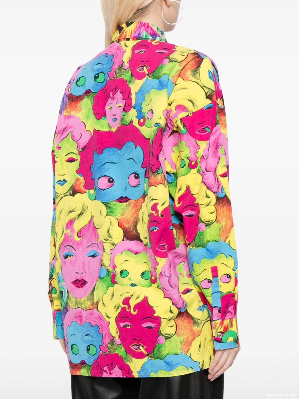 Affordable cotton Betty 1990-2000s Women shirt Versace Boop-print 0708